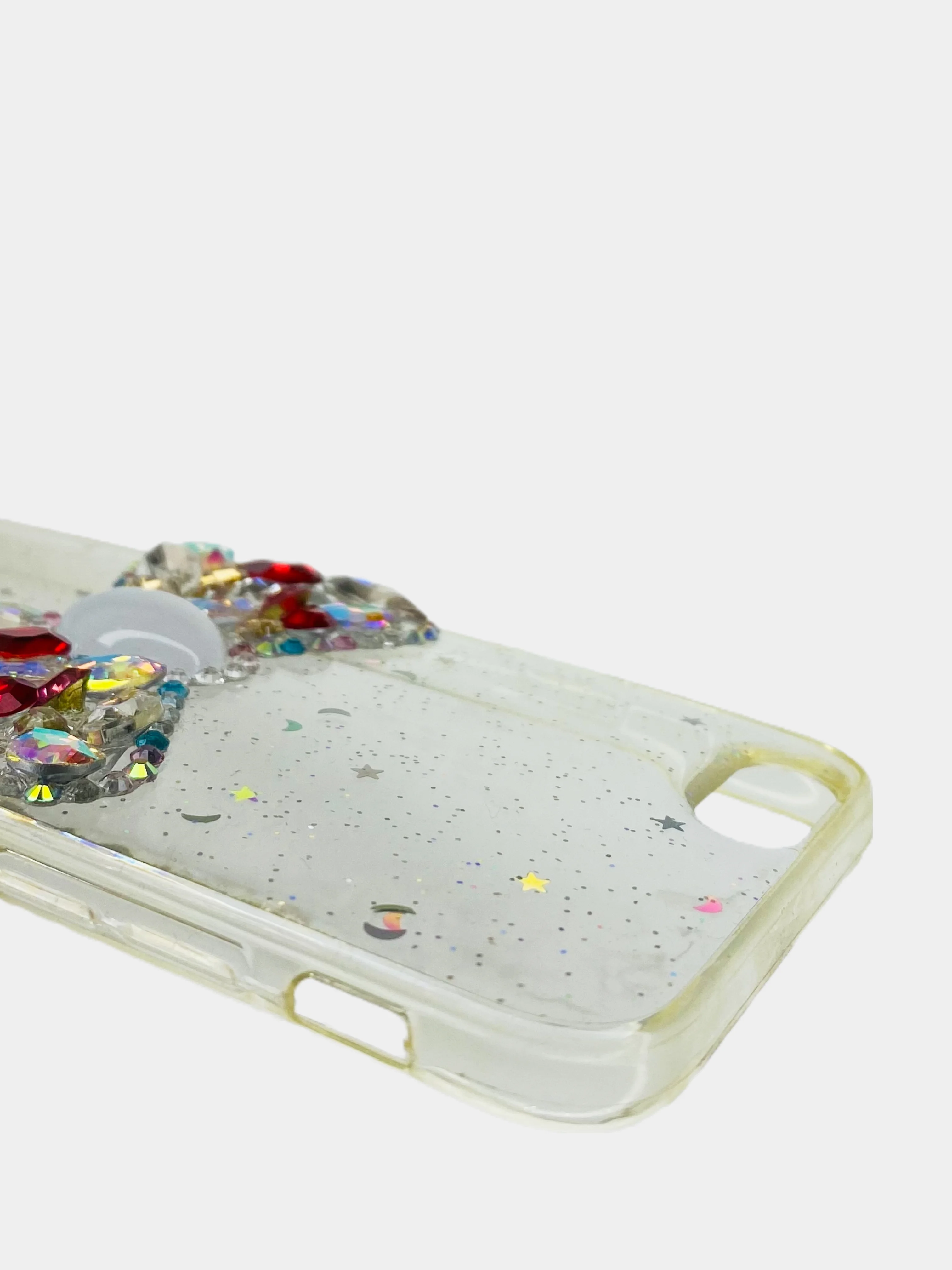Чехол Apple iPhone 6 / 6s, 7 / 8 / SE 2020 пластиковый с рисунком, со стразами Стрекоза