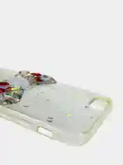 Чехол Apple iPhone 6 / 6s, 7 / 8 / SE 2020 пластиковый с рисунком, со стразами Стрекоза