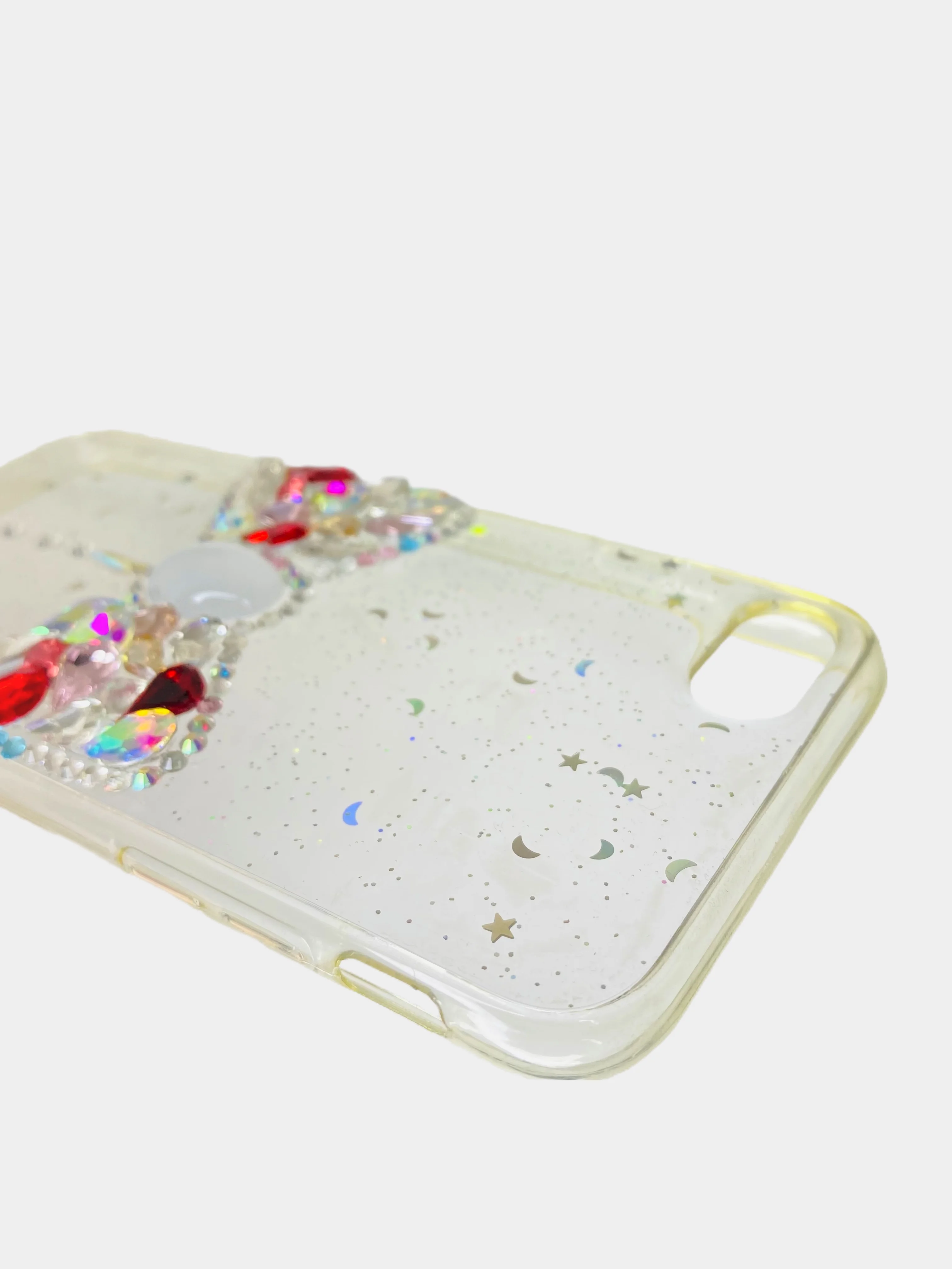 Чехол Apple iPhone 6 / 6s, 7 / 8 / SE 2020 пластиковый с рисунком, со стразами Стрекоза