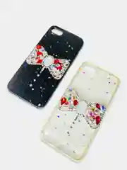 Чехол Apple iPhone 6 / 6s, 7 / 8 / SE 2020 пластиковый с рисунком, со стразами Стрекоза