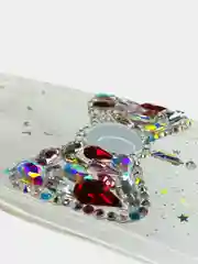 Чехол Apple iPhone 6 / 6s, 7 / 8 / SE 2020 пластиковый с рисунком, со стразами Стрекоза