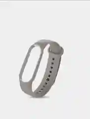 Серый силиконовый ремешок на Xiaomi Mi Band 3/4