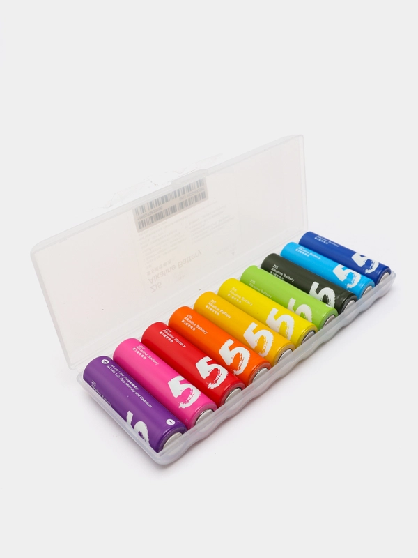 Батарейки Xiaomi Zi5-AA Rainbow Colors, 10 штук