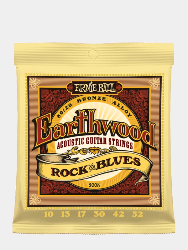 Струны для акустической гитары Ernie Ball Earthwood 80/20 Bronze Rock and Blues P02008