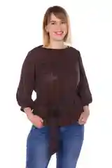 Коричневый рубашка