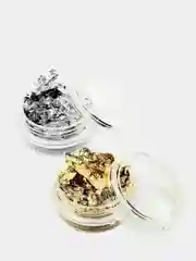 Серебряный фольга поталь для дизайна ногтей