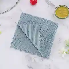 Голубой салфетка для кухни и уборки из микрофибры/ тряпка из микрофибры