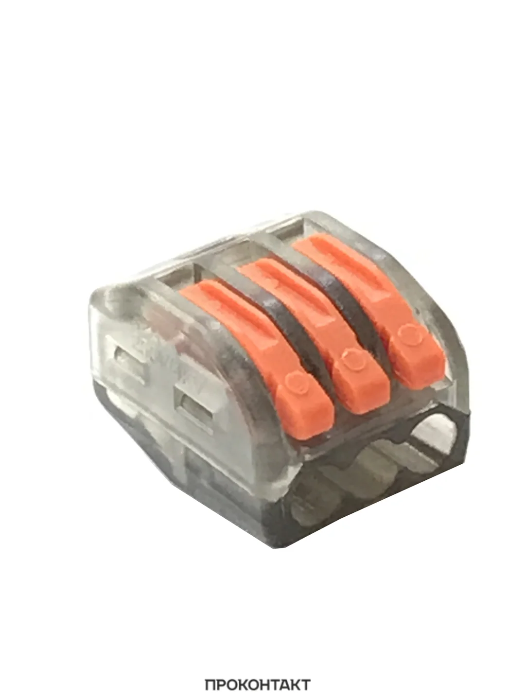 Клеммник PCT-313 3-проводная клемма (0.08-2.5 мм) прозрачный корпус