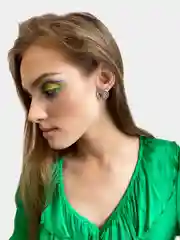 Женские серьги круглые