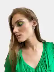 Женские серьги круглые