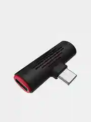 Переходник для зарядки и прослушивания музыки, type-c