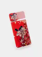 Красный чехол для Samsung Galaxy A02/A02s/A12/A32/A50/A51/S21 переливашка, защита камеры