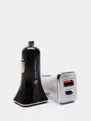 Автомобильное зарядное устройство в прикуриватель с выходами USB и Type-C
