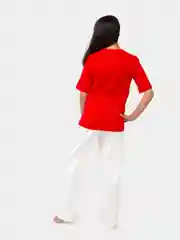 Футболка с принтом Raposa 253RED, трикотажная, женская