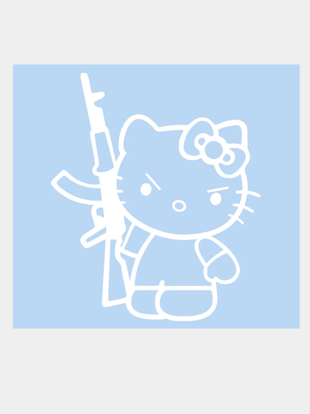 Наклейка на авто "Hello Kitty" 20х17см