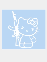 Наклейка на авто "Hello Kitty" 20х17см
