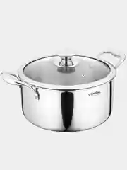 Кастрюля VENSAL Le Chef VS1533 из трехслойной нержавеющей стали 6,3л (26 см)