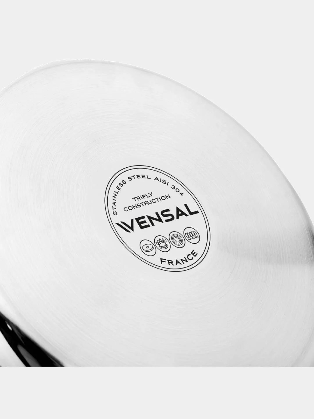 Кастрюля VENSAL Le Chef VS1533 из трехслойной нержавеющей стали 6,3л (26 см)