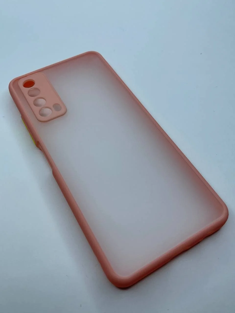 Розовый чехол для Huawei PSmart 2021 / Huawei Y7A / Enjoy 20 SE  матовый пластиковый
