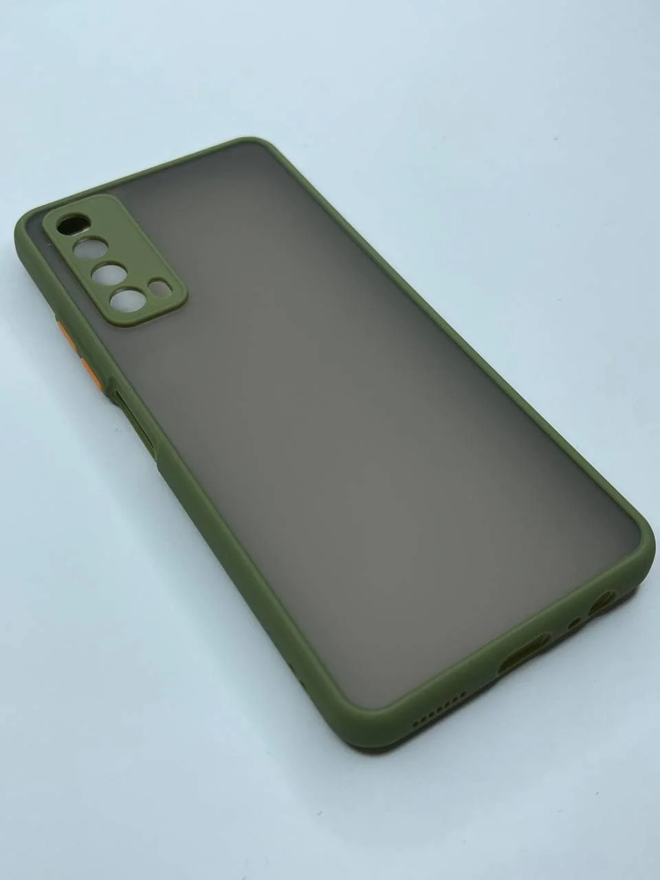 Хаки чехол для Huawei PSmart 2021 / Huawei Y7A / Enjoy 20 SE  матовый пластиковый