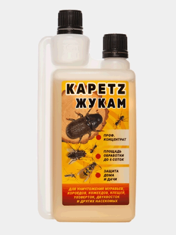 Средство отрава КАПЕЦ Жукам, муравьям, короедам, кожеедам, клещам и другим насекомым 250мл