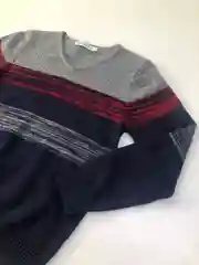 Джемпер, вязаный, с V-образным вырезом