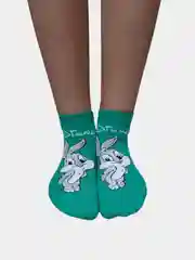 Бирюзовый носки цветные с принтом герои Дисней