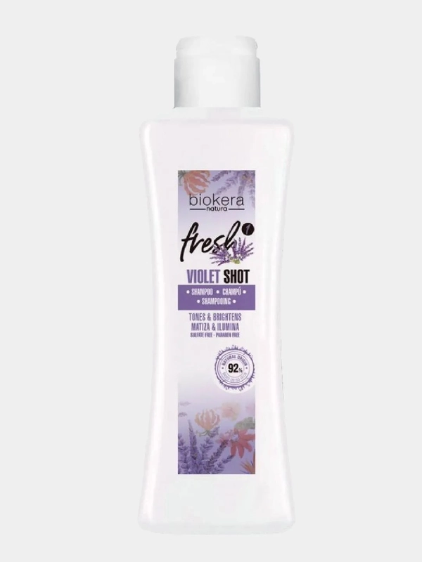 Шампунь для ежедневного применения Salerm Biokera Fresh Violet Shot Shampoo, 300 мл