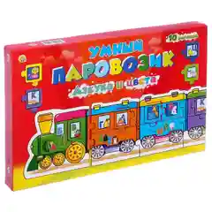 Игра-пазл Умный паровозик. Азбука и цвета
