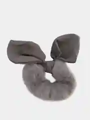 Серый резинка для волос из меха