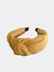 Желтый ободок для волос