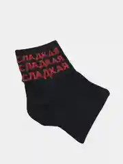 Красный носки женские  с надписями