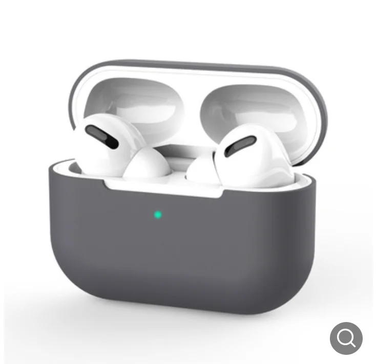 Угольный силиконовый чехол для наушников Apple AirPods Pro