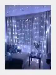 Белый гирлянда штора два цвета