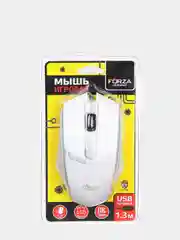 Черный мышь компьютерная проводная игровая, 1200 dpi, 130см, пластик