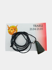 Кулон Знак зодиака Телец, Змеевик, 65 см