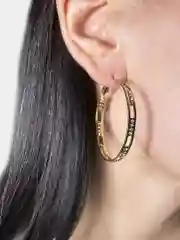 Серьги кольца с камнями, золотые и серебряные