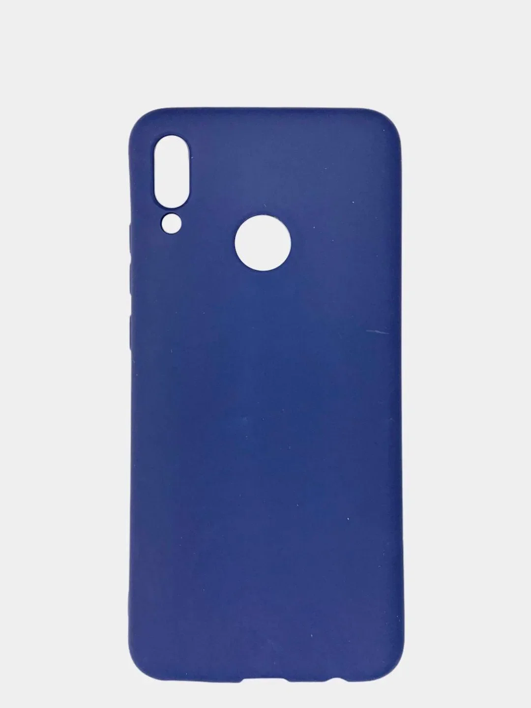 Темно-синий чехол Huawei Honor 10 Lite, Huawei P Smart 2019 силиконовый, цветной, матовый