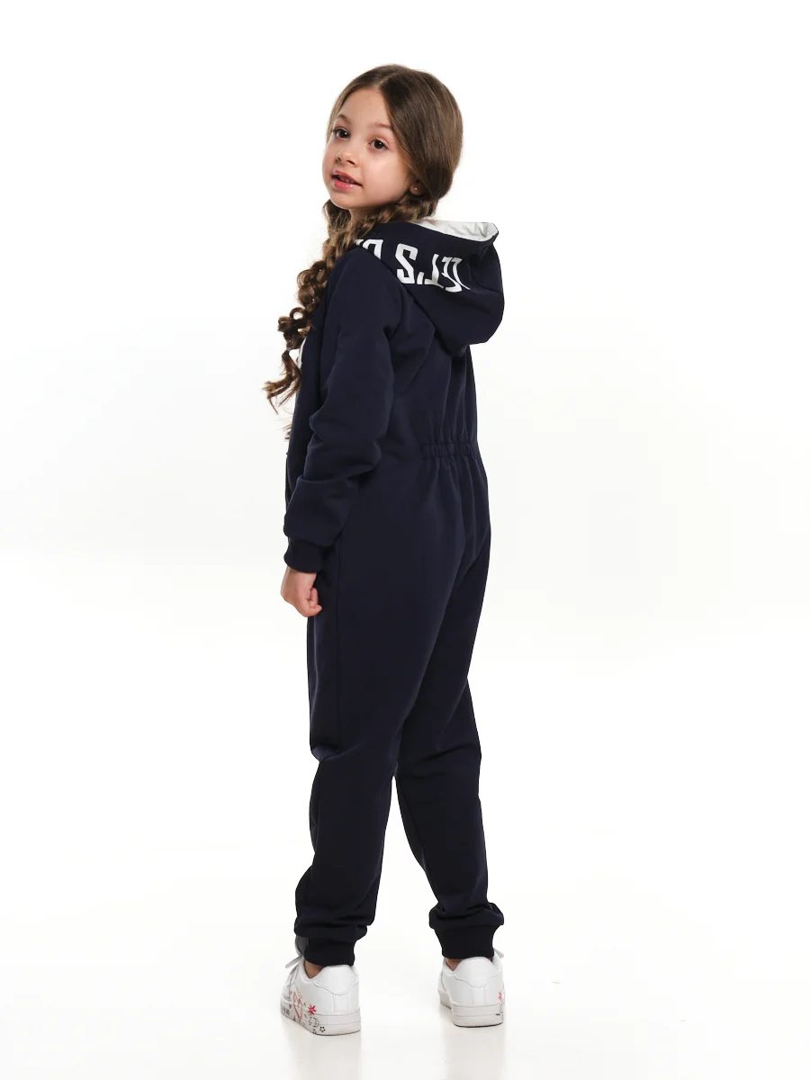 Mini Maxi / Комбинезон с капюшоном из футера для девочки и мальчика (98-122)