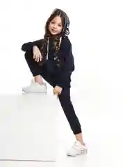 Mini Maxi / Комбинезон с капюшоном из футера для девочки и мальчика (98-122)