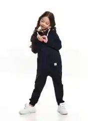 Mini Maxi / Комбинезон с капюшоном из футера для девочки и мальчика (98-122)