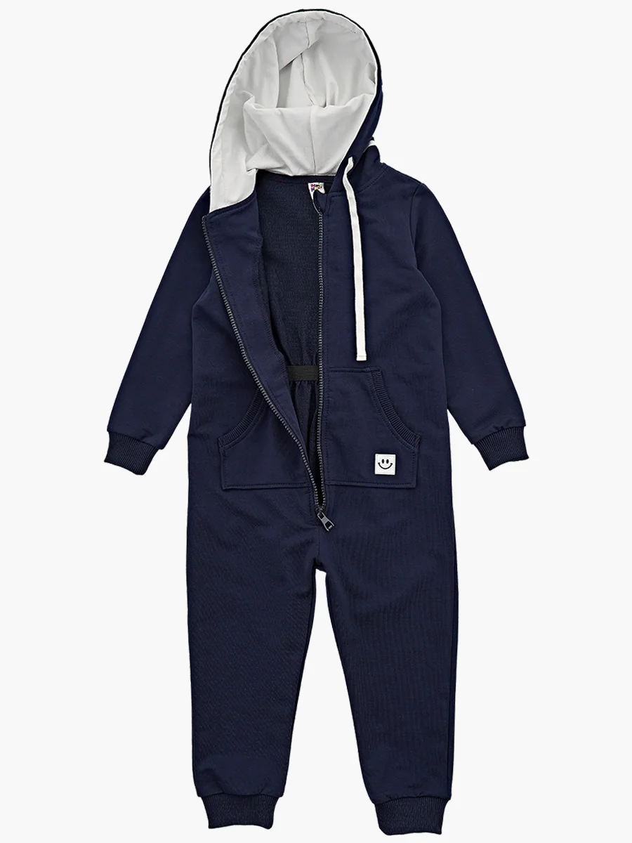 Mini Maxi / Комбинезон с капюшоном из футера для девочки и мальчика (98-122)
