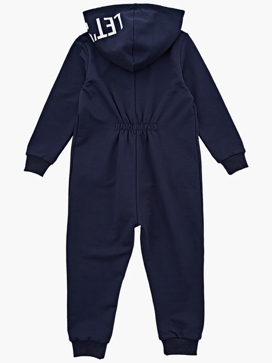 Mini Maxi / Комбинезон с капюшоном из футера для девочки и мальчика (98-122)