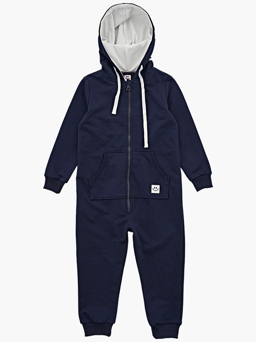Mini Maxi / Комбинезон с капюшоном из футера для девочки и мальчика (98-122)
