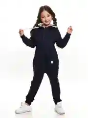 Mini Maxi / Комбинезон с капюшоном из футера для девочки и мальчика (98-122)