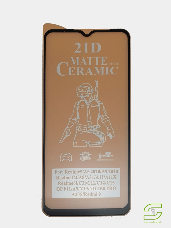 Защитное стекло матовое для Realme C11 / C12 / C15 / C21 (2021) / Narzo 50i