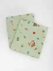 Мятный пеленка бязевая, 90*150 см, 2 штуки