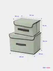 Коробка для хранения вещей и белья, ящик контейнер для стеллажа, органайзер
