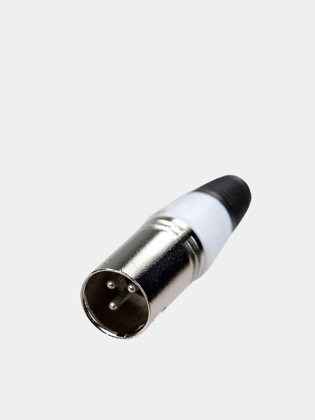 Белый акустический разъём XLR, 3-х контактный (папа) (У)