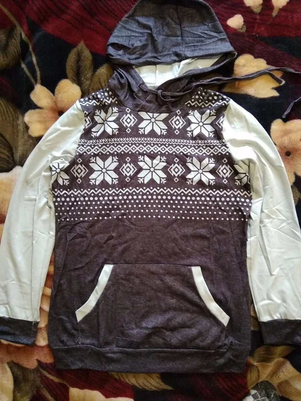Серый худи женское